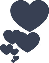 Floating Hearts Sticker