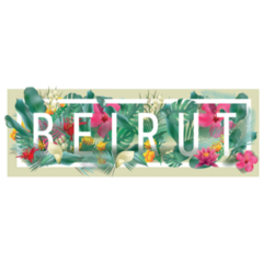 Floral Beirut City Sticker