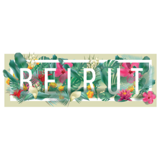 Floral Beirut City Sticker