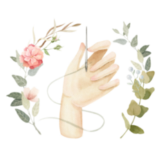 Floral Handmade Sticker