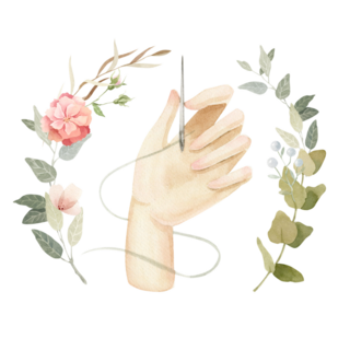 Floral Handmade Sticker