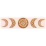 Floral Moon Phase Pink Sticker