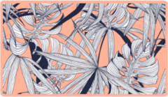 Floral Pattern, Split-leaf Philodendron And Palm Leaves Sticker