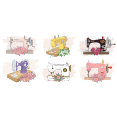 Floral Sewing Sticker Sheet