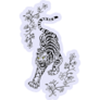 Floral Tiger Sticker