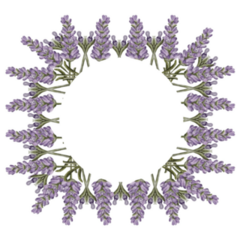Floral Wreath Design Sticker