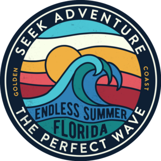 Florida Beach Seek Adventure The Perfect Wave Sticker