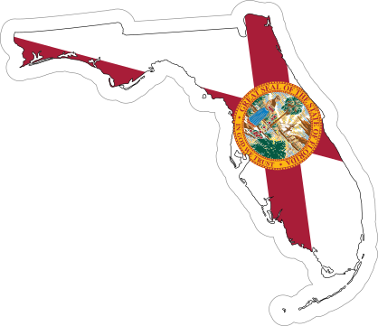 Florida Flag State Sticker