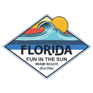 Florida Fun In The Sun Sticker