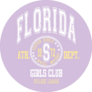 Florida Girls Club Slogan Lavender Sticker