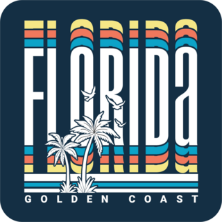 Florida Golden Coast Sticker