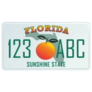 Florida License Plate Illustration Sticker
