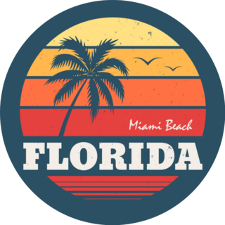 Florida Miami Beach Sticker