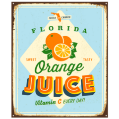 Florida Orange Juice Grunge Sticker
