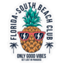 Florida - South Beach Club Sticker