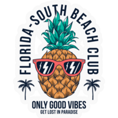 Florida - South Beach Club Sticker