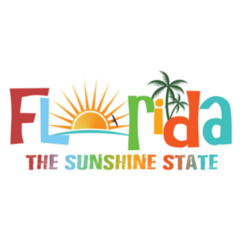 Florida Theme Name Sticker