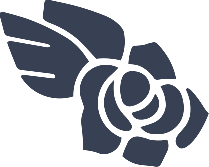 Florist Rose Flower Sticker