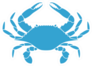 Flower Crab Blue Swimmer Sticker