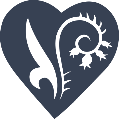 Flower In A Heart Sticker