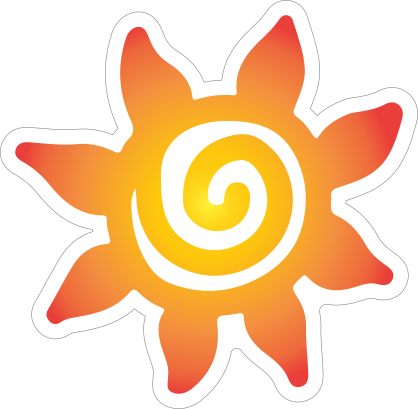 Flower Sun Sticker