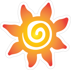 Flower Sun Sticker