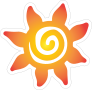 Flower Sun Sticker