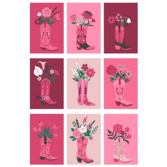 Flowers In Cowboy Boots Sticker