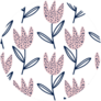 Flowers In Scandinavian Style Pink Tulip Sticker