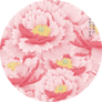Flowers Peony Traditional Chinese Ink Painting Sticker