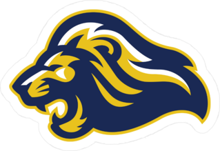 Flowing Angry Lion Head Mascot Sticker