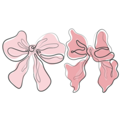 Fluffy Coquette Bow Sticker