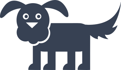 Fluffy Dog Sticker