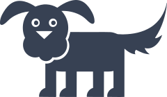 Fluffy Dog Sticker
