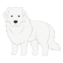 Fluffy Great Pyrenees Sticker