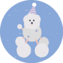Fluffy Poodle Birthday Sticker