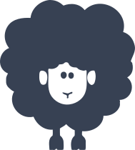 Fluffy Sheep Lamb Sticker