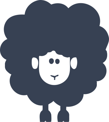 Fluffy Sheep Lamb Sticker