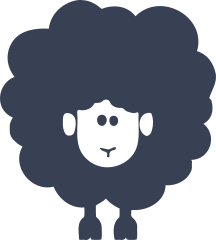 Fluffy Sheep Lamb Sticker