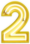 Fluorescent Yellow Tubes Number 2 Sticker
