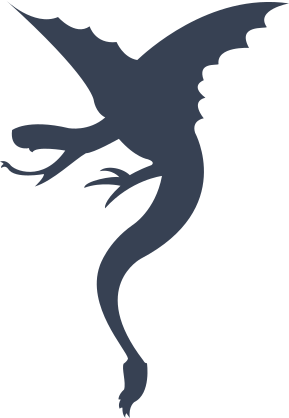 Flying Dragon Sticking Out Tongue Sticker