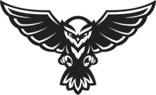 Flying Owl Logo Mascot Sticker