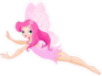 Flying Pink Fairy Sticker