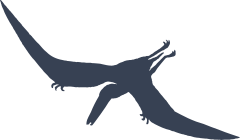 Flying Pterodactyl Dinosaur Sticker