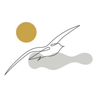 Flying Seagull Boho Sticker