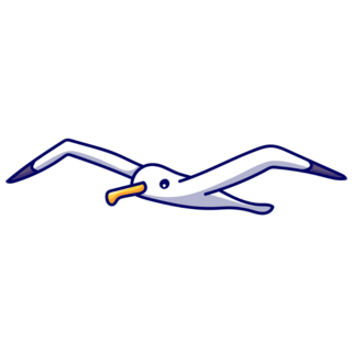 Flying Seagull Sticker