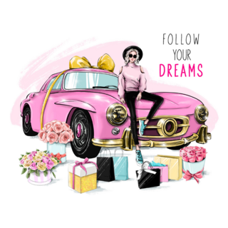 Follow Your Dreams Fashionable Car Sticker