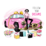Follow Your Dreams Fashionable Car Sticker