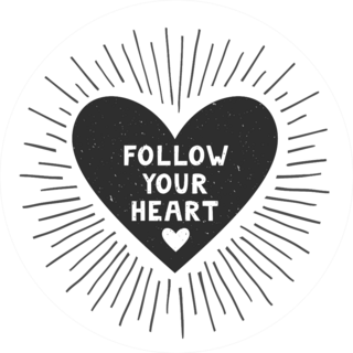 Follow Your Heart Sticker