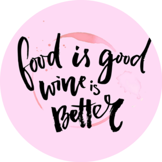 Food Is Good. Wine Is Better Funny Sticker